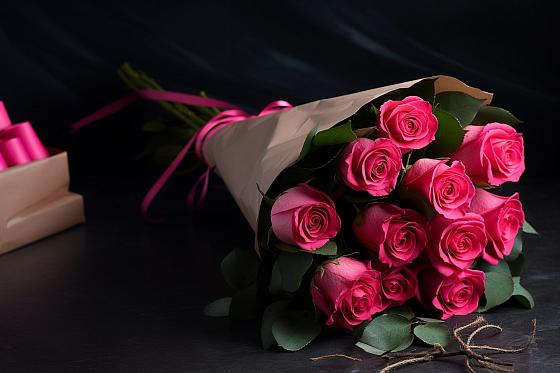 Букет 11 роз Пинк в Тимирязевском Республика Адыгея