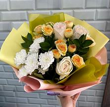 Букет цветов из:  Розы и Хризантемы #REPLACE_PRED# Тимирязевском Республика Адыгея