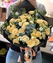 Букет цветов из:  Розы и Лизиантусы #REPLACE_PRED# Тимирязевском Республика Адыгея
